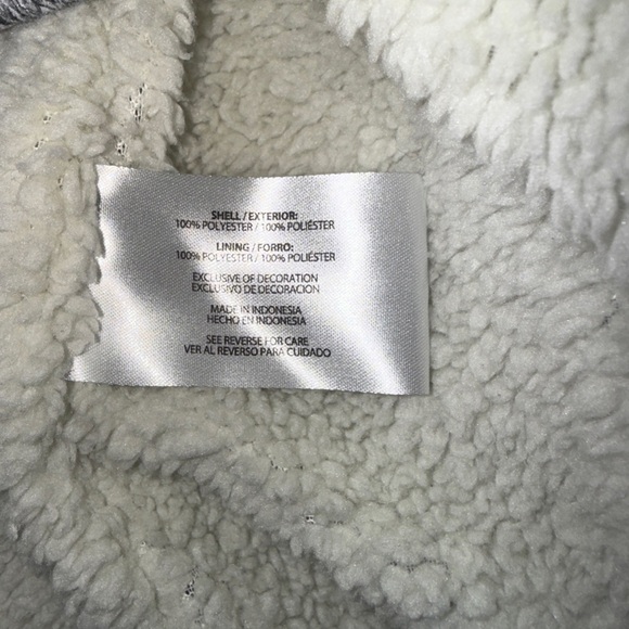 Orvis Sherpa Lined 1/4 Zip Pullover Sweater Men’s Small Gray Fleece Lined Jacket - Picture 10 of 13